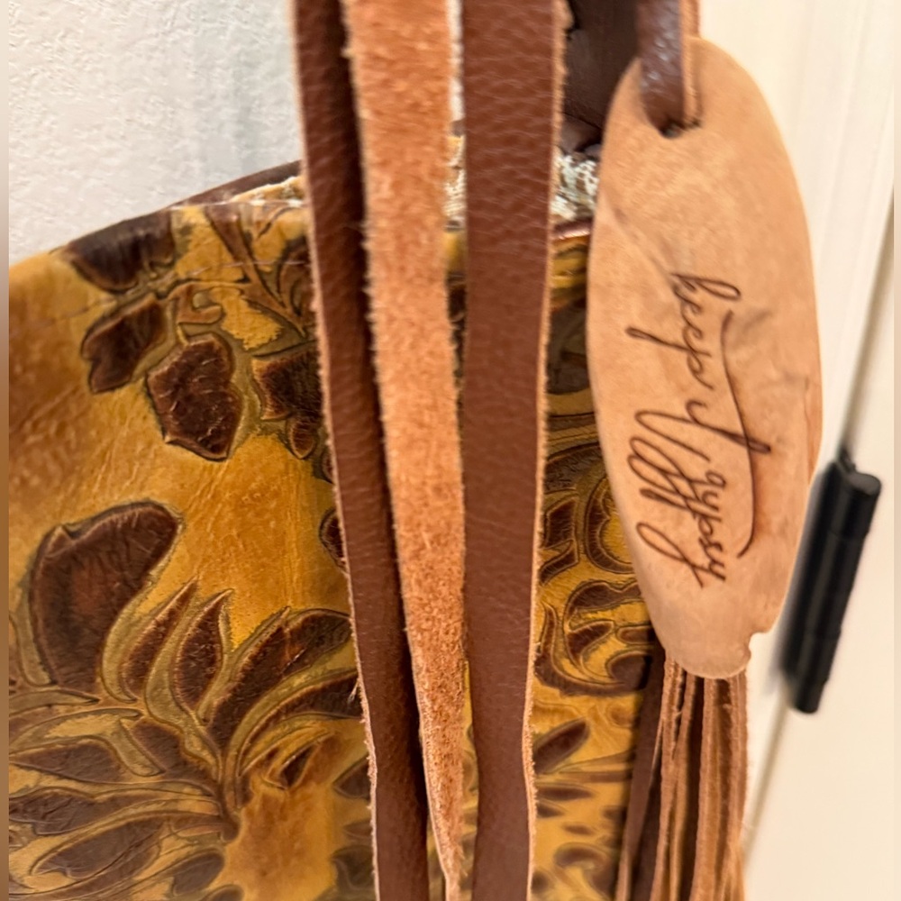 Bohemian Brown Fringe Crossbody Bag - Picture 2 of 7